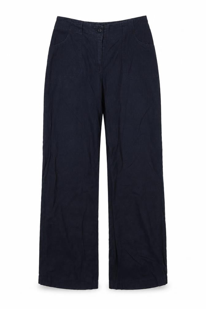 Mia Moda Womens Blue   Chino Trousers Size 12 L28 in