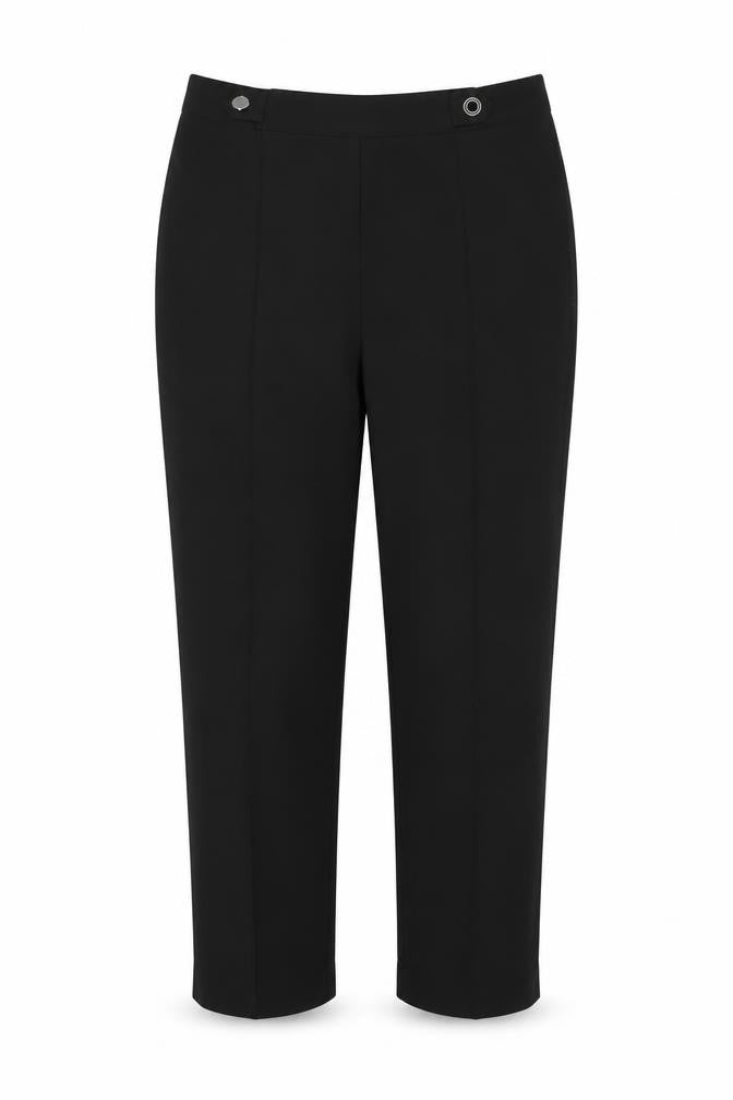 Front view of Classics women’s black trousers, size UK 12, 27-inch leg