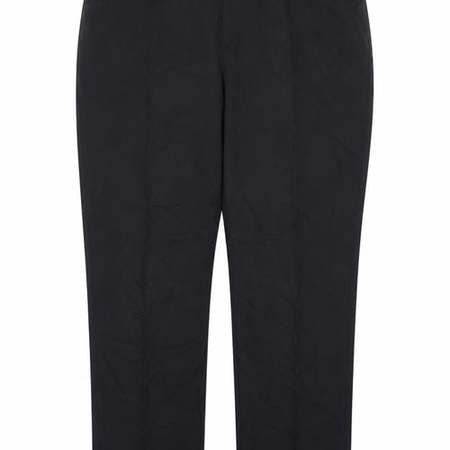 South Womens Black   Trousers  Size 16 L28 in