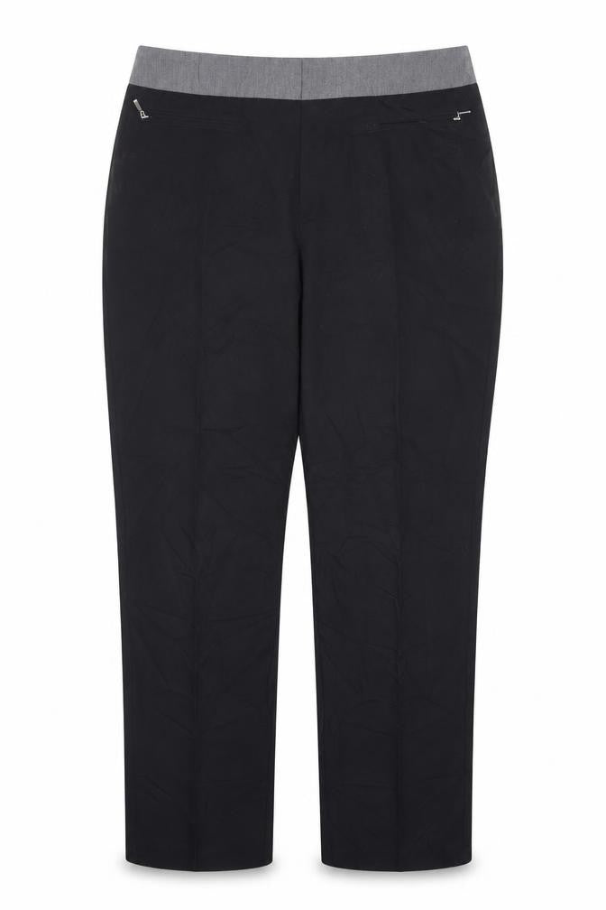 South Womens Black   Trousers  Size 16 L28 in