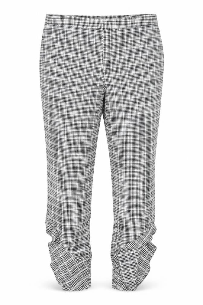 ASOS Womens Black Check  Trousers  Size 16 L28 in
