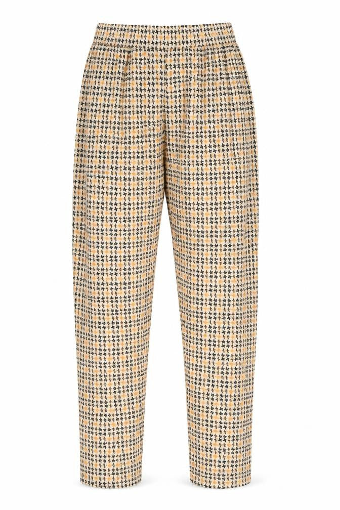 Preworn Girls Multicoloured Geometric  Sweatpants Trousers One Size