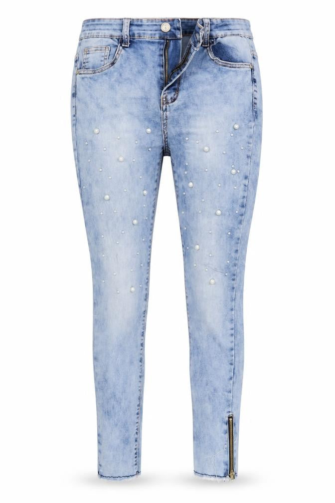 Miss DJ Womens Blue Polka Dot Denim Skinny Jeans Size 12 L27 in