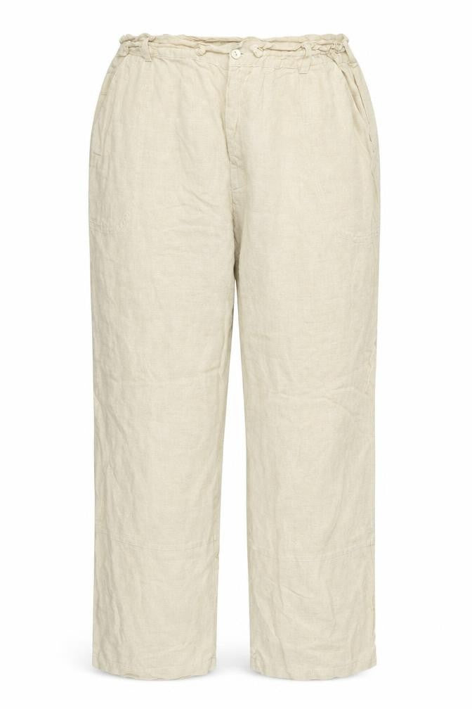 Front view of Mastro Store women’s brown trousers, size XL, 33-inch leg