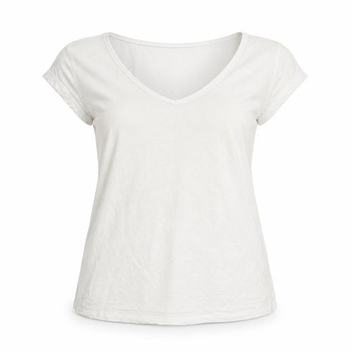 Oasis Womens White Colourblock  Basic T-Shirt Size S