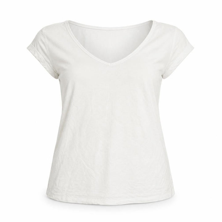 Oasis Womens White Colourblock Basic T-Shirt Size S