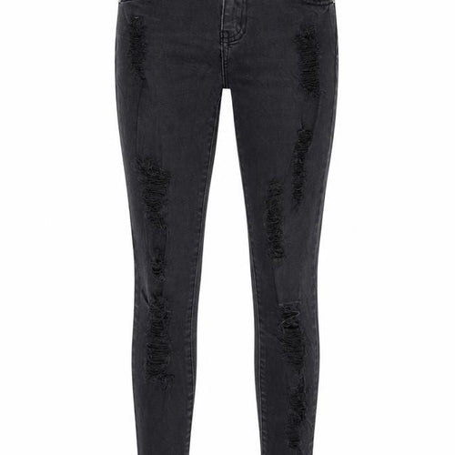 16 Womens Grey  Denim Skinny Jeans Size 6 L26 in