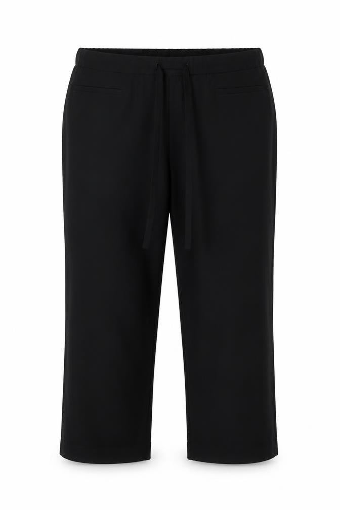 Front view of Tailored women’s black trousers, size UK 18, 26-inch leg