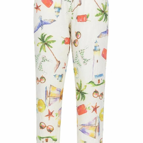 Preworn Womens Multicoloured Geometric  Trousers  Size 32 in L26 in
