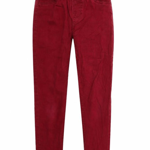 Preworn Womens Red  Denim Jegging Jeans Size 8 L29 in