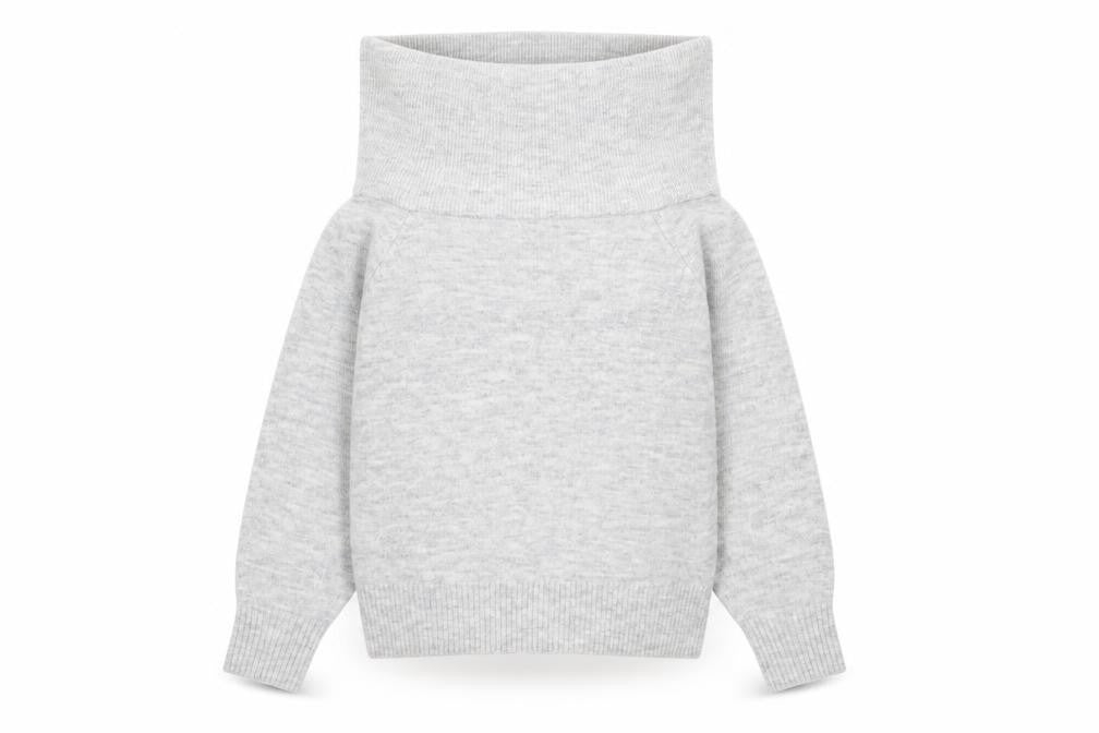 Front view of H&M women’s grey jumper, size XS