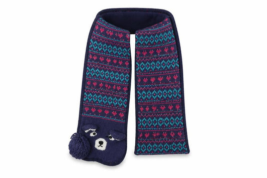 Fatfave Girls Blue Fair Isle  Scarf Scarves & Wraps One Size
