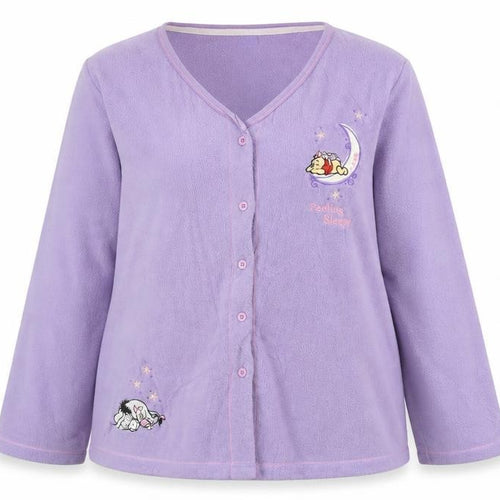 Disney Womens Purple Solid  Top Pyjama Top Size 18  - winne the pooh, disney