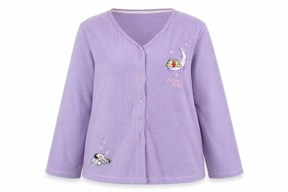 Disney Womens Purple Solid  Top Pyjama Top Size 18  - winne the pooh, disney