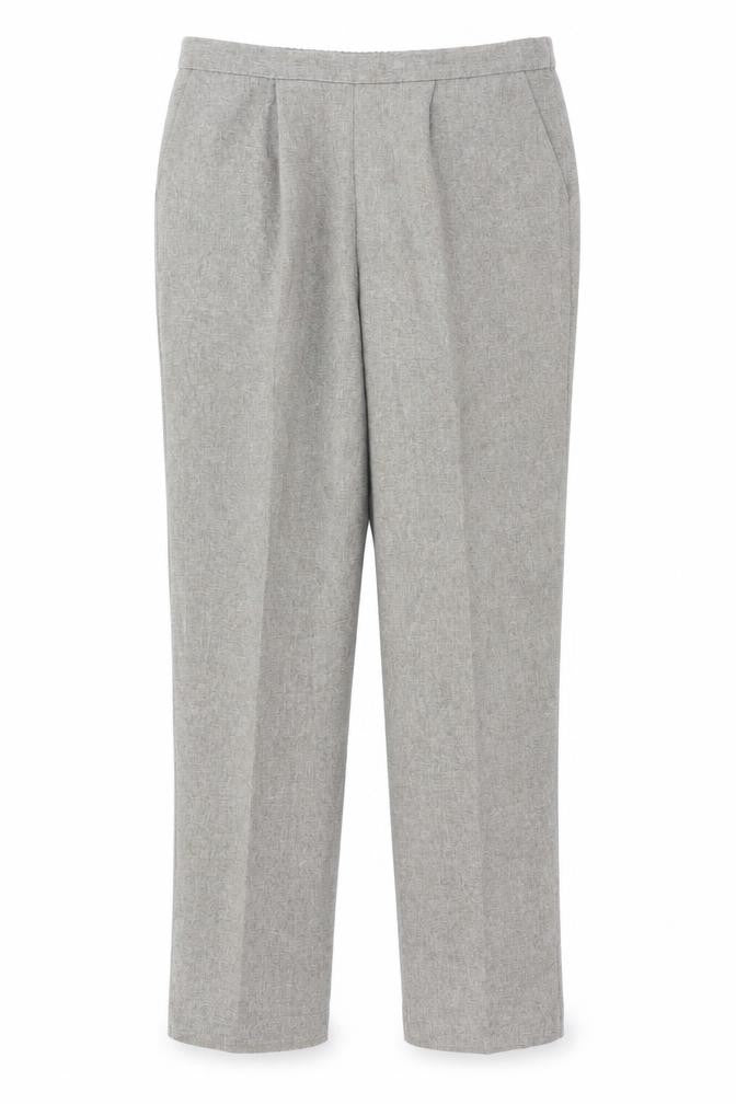Front view of Classics women’s beige trousers, size UK 14, 28-inch leg