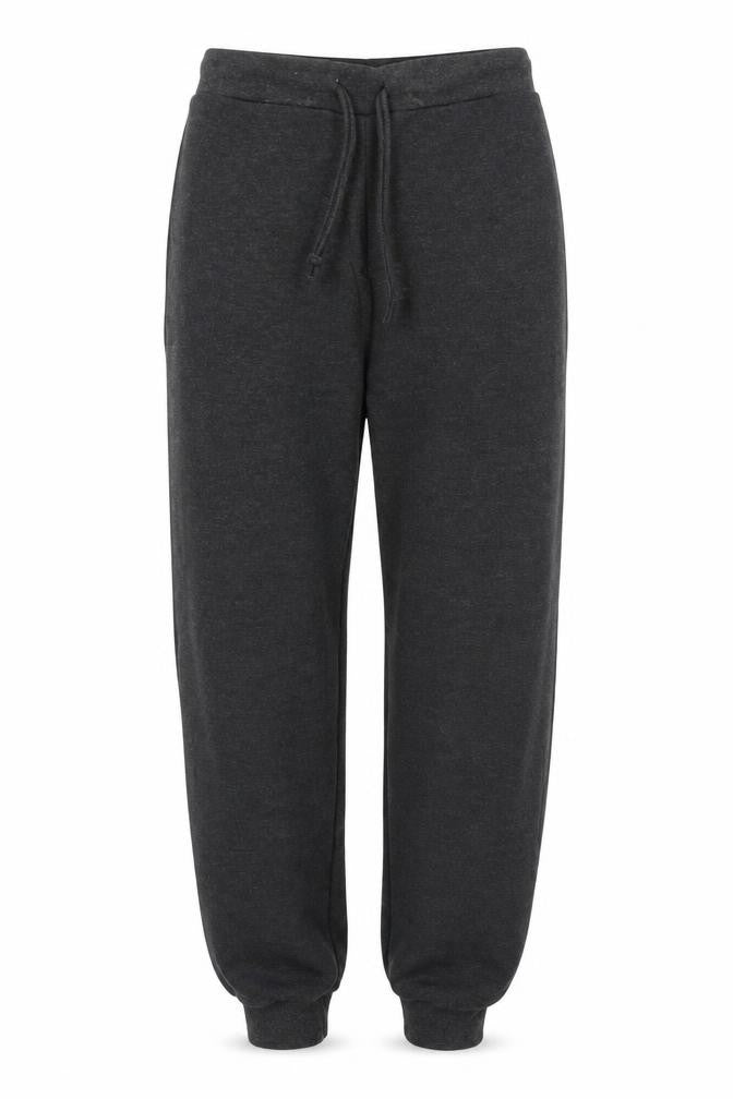 Front view of PRETTYLITTLETHING women’s grey sweatpants, size UK 6, 27-inch leg