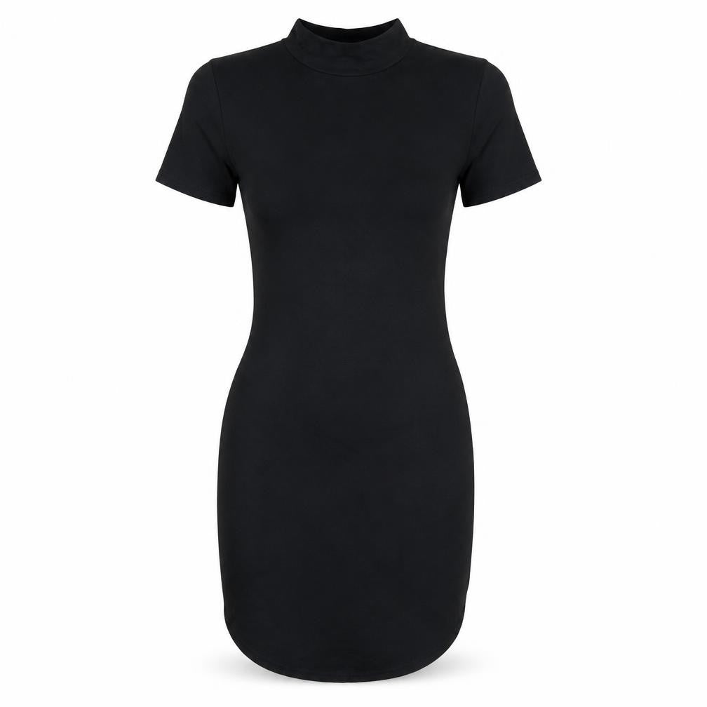 Front view of Missguided women’s black bodycon, size UK 8