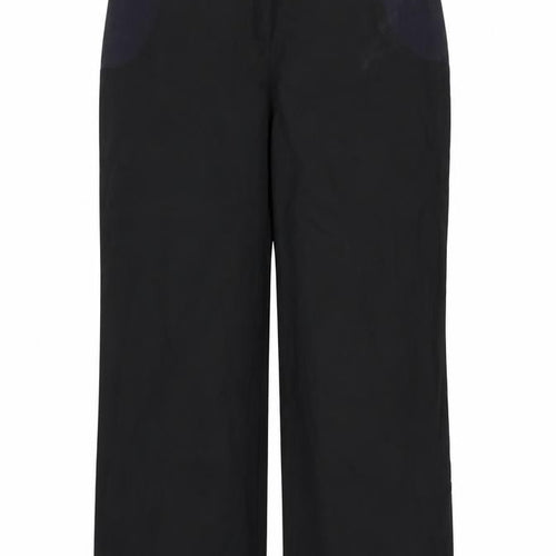 Preworn Womens Black   Trousers  Size 16 L28 in