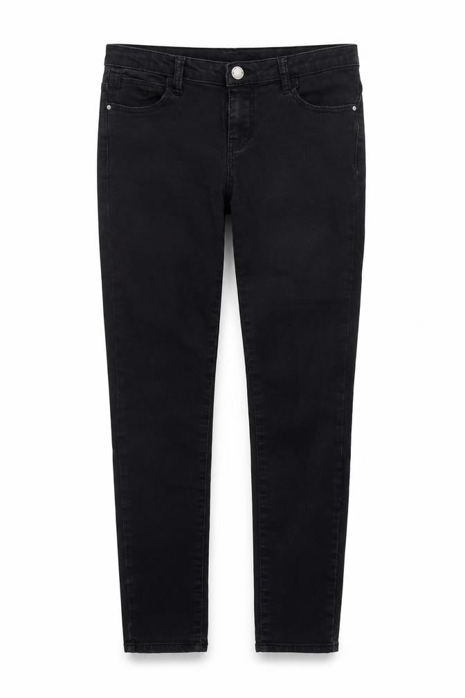 deniem co Womens Black   Trousers  Size 10 L27 in
