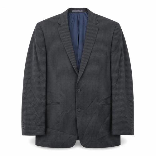 Aspen & Court Mens Grey Striped  Jacket Blazer Size 44