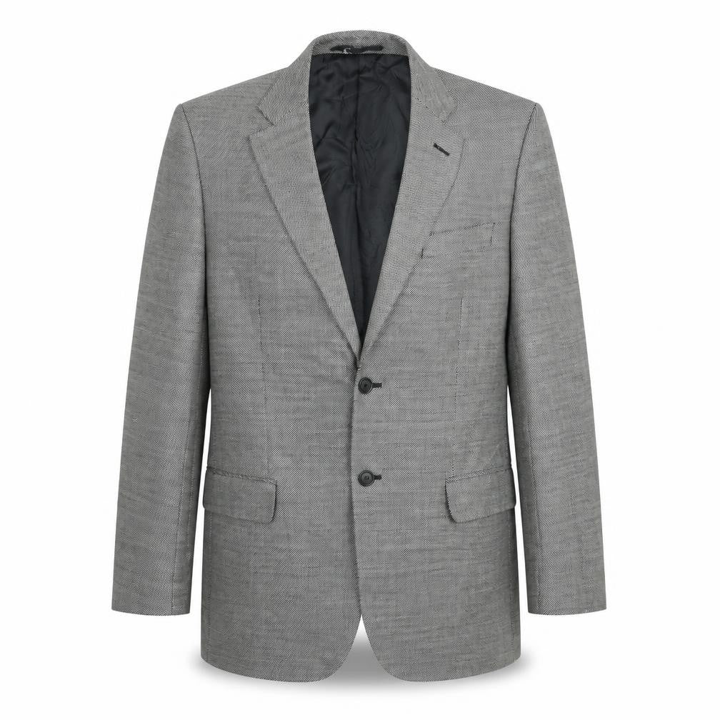 Front view of Marks & Spencer men’s grey jacket suit jacket, size 40