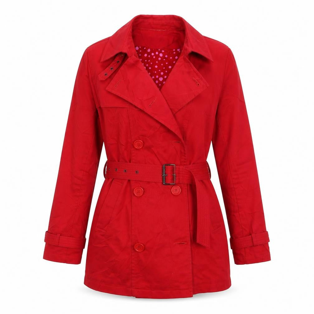 SOFT GREY Womens Red   Jacket Coat Size 8