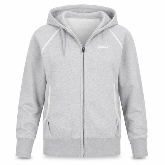 Front view of Oasics women’s grey jacket, size M