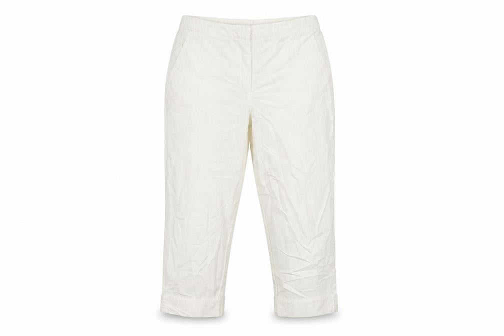 Lakeland Womens Ivory   Cropped Trousers Size 12 L21 in