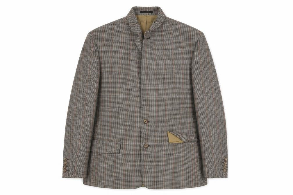 Front view of Preworn men’s brown jacket suit jacket, size 42