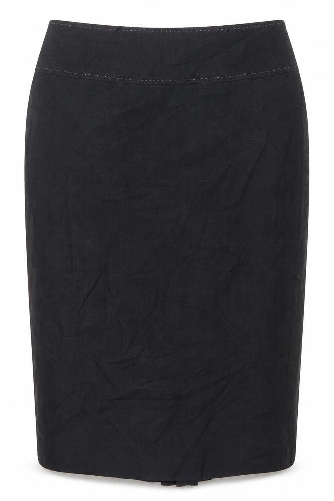 Front view of Marks & Spencer women’s grey straight & pencil skirt, size UK 8