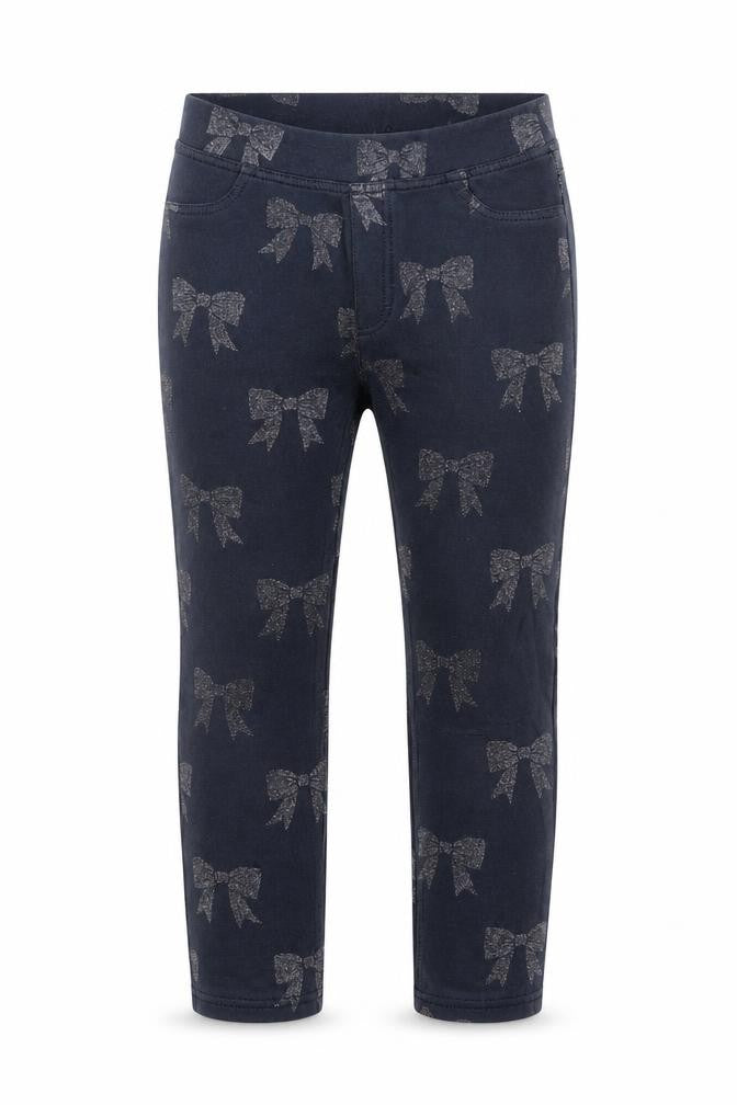 Front view of H&M girls’ blue capri trousers, size 10, years