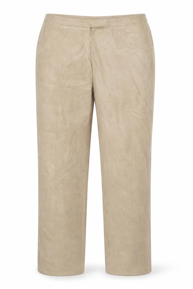 Front view of Maine New England women’s beige trousers, size UK 12, 27.5-inch leg
