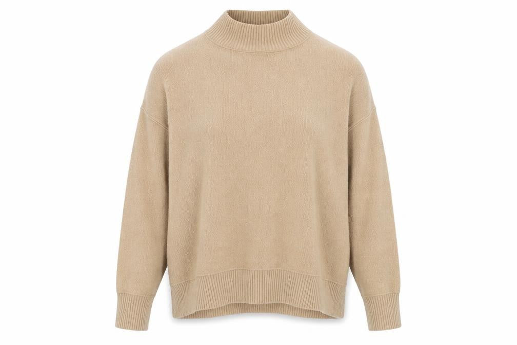 Front view of New Look women’s beige jumper, size M
