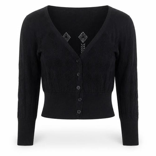 ICHI Womens Black  Knit Cape Jumper Size XS