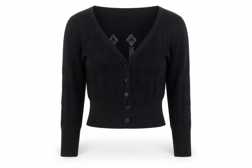 ICHI Womens Black  Knit Cape Jumper Size XS