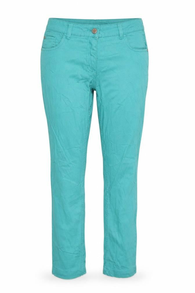 Up Fashion  Womens Green  Denim Skinny Jeans Size 12 L30 in