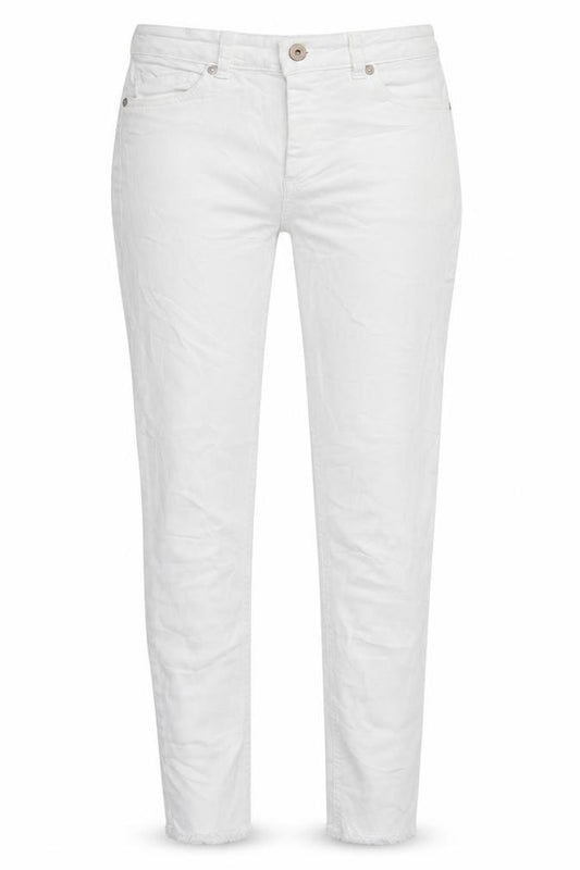 Front view of Only women’s white denim skinny jeans, size UK 24, in, 25-inch leg