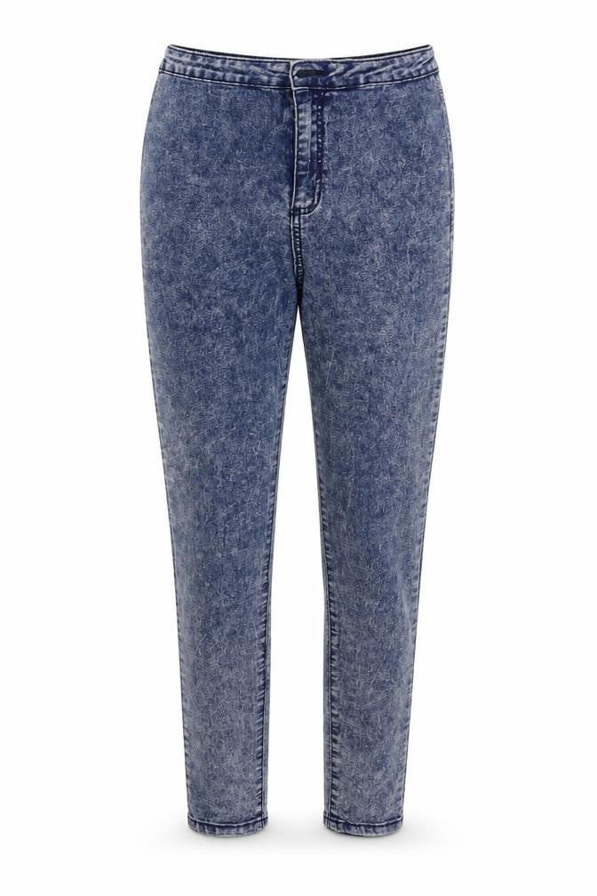 Denim Co. Womens Blue  Denim Jegging Jeans Size 10 L29.5 in