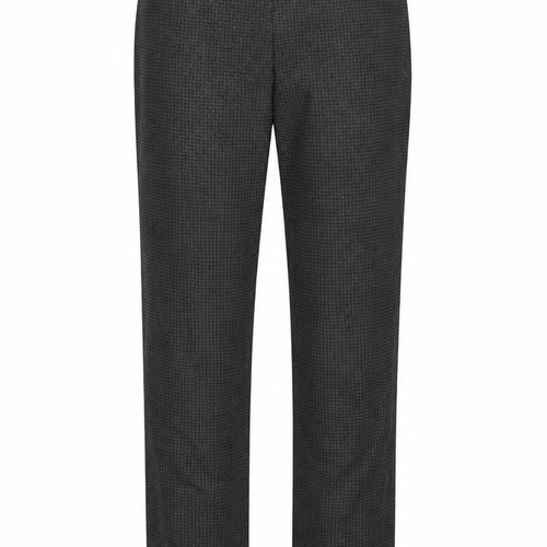 Marks and Spencer Womens Grey Houndstooth Jersey Trousers  Size 12 L29 in