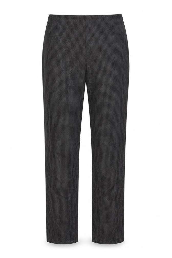 Marks and Spencer Womens Grey Houndstooth Jersey Trousers  Size 12 L29 in