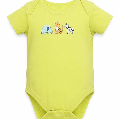 George Girls Yellow Geometric Jersey Babygrow One-Piece Size 9-12 Months  - Tiger