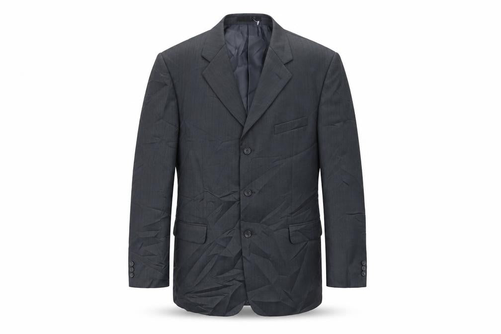 Front view of zantos men’s grey jacket suit jacket, size 44
