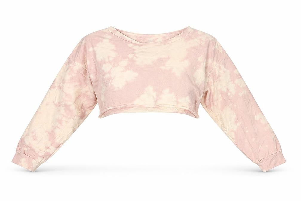 Front view of PRETTYLITTLETHING women’s multicoloured jumper, size UK 6