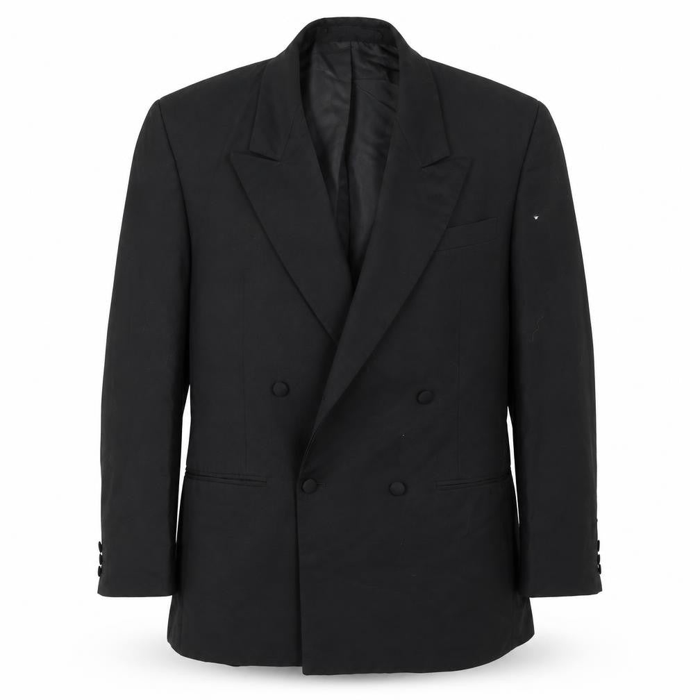 Front view of Special Occasions men’s black jacket suit, size 40
