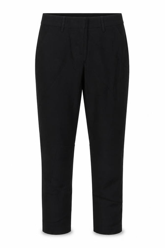 Front view of New Look girls’ black carrot trousers, size 12, years
