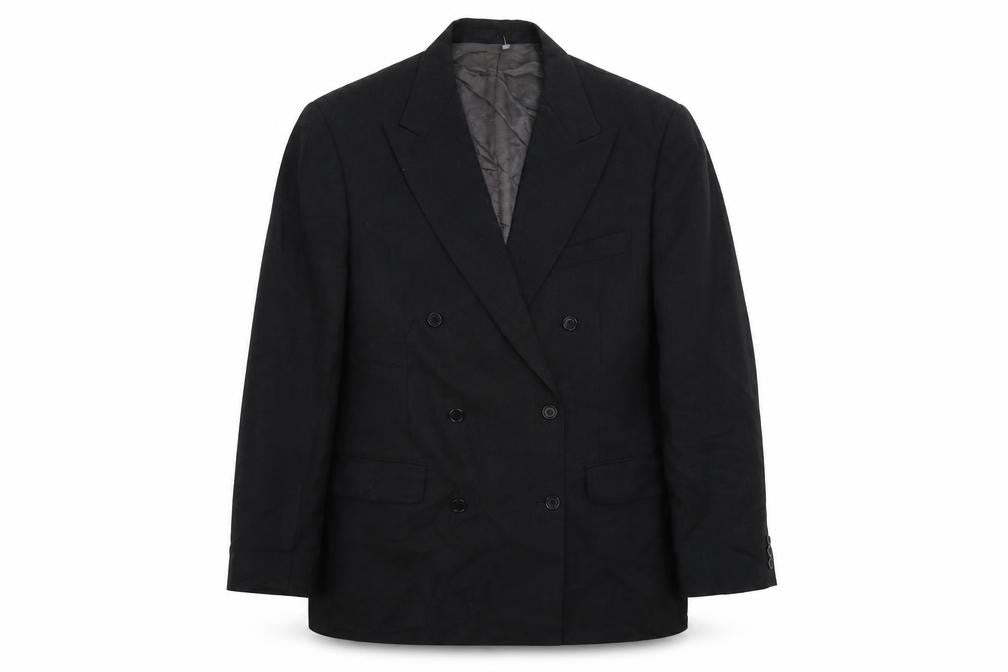 Front view of Marks & Spencer men’s black jacket blazer, size 40