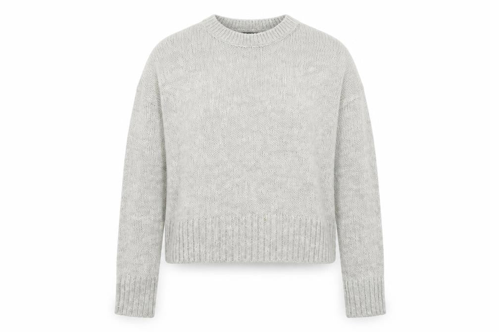Front view of New Look women’s grey jumper, size M
