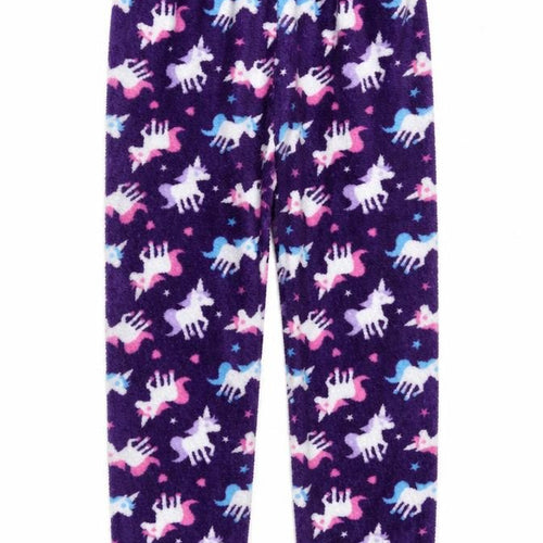 selena girl Girls Purple Geometric  Top Pyjama Pants Size 11-12 Years  - Elasticated Waist