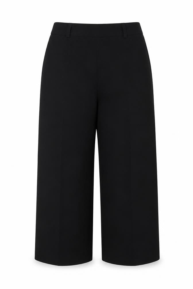 Preworn Womens Black   Trousers  Size 14 L20 in - Elasticated Waist
