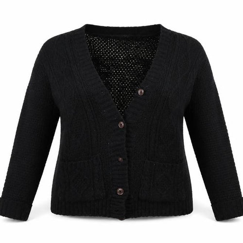 Infiniti Womens Black   Cardigan Jumper Size 2XL